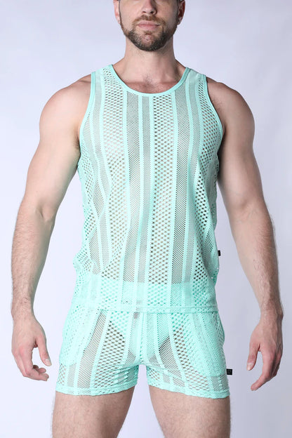 TIMOTEO SICILY TANK TOP - TURQUOISE