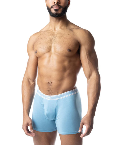 NASTY PIG CORE BOXER BRIEF LIGHT TEAL/ WHITE