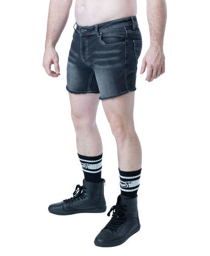 NASTY PIG QUAD SHORTS - DISTRESSED GREY