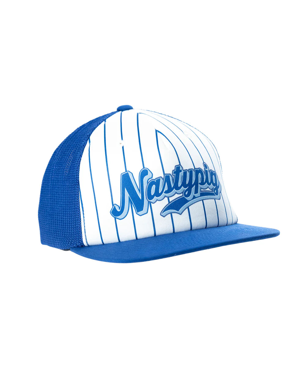 NASTY PIG THIRD BASE TRUCKER HAT - QUARTZ BLUE/ WHITE