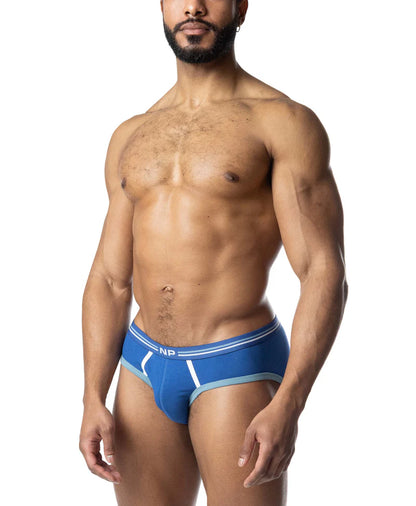NASTY PIG RIVAL CLASSIC BRIEF - QUARTZ BLUE/ WHITE/ LIGHT TEAL