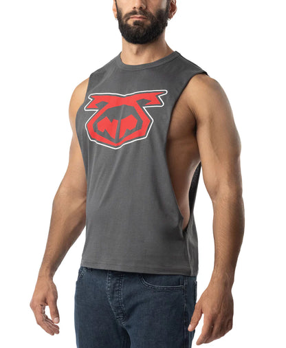 NASTY PIG BRANDMARK SHREDDER TANK 3.0 - CHARCOAL GREY/ RED