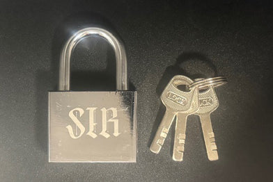 GRAFFITTI ENGRAVED LOCK - SIR