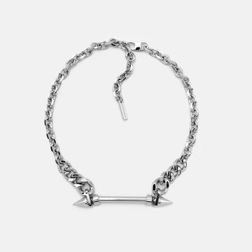 RARE ROMANCE SPIKE BARBELL STATEMENT CHAIN