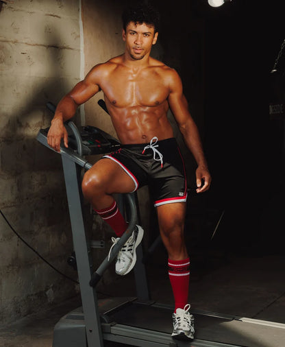 NASTY PIG FACE OFF RUGBY SHORT - BLACK
