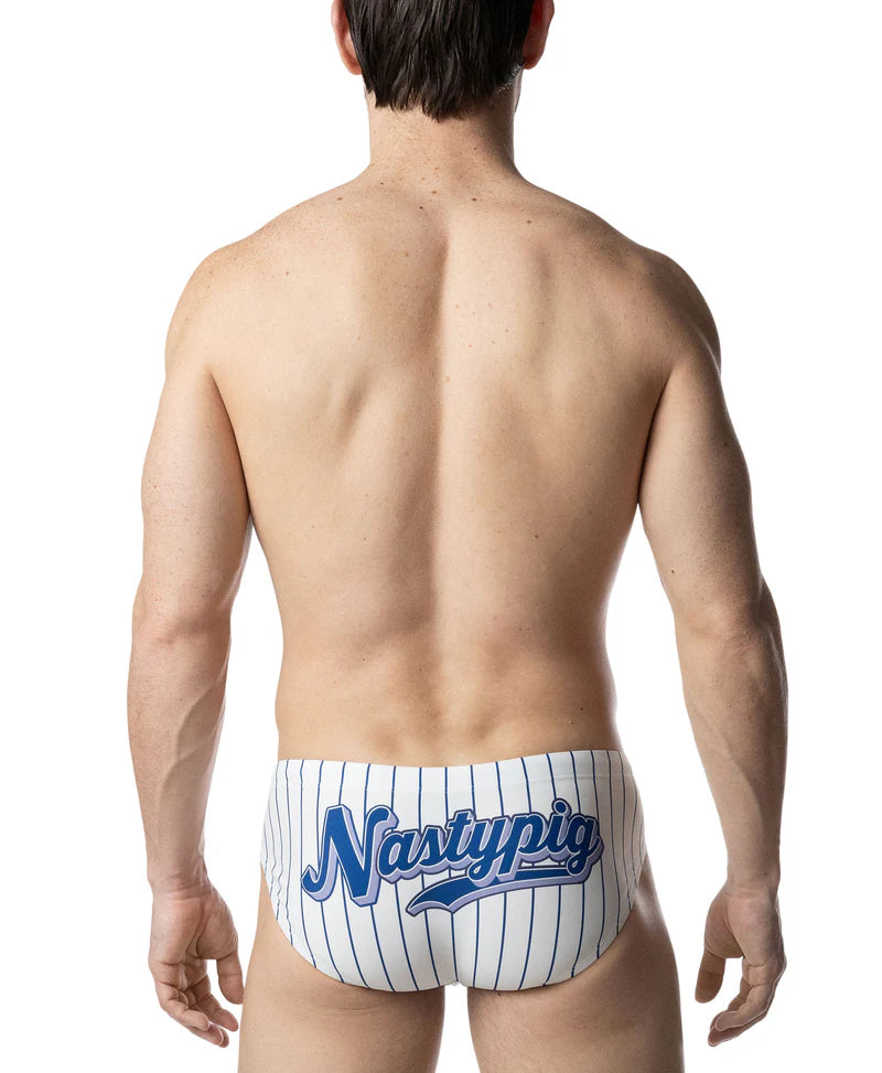 NASTY PIG THIRD BASE BIKINI - WHITE/ QUARTZ BLUE