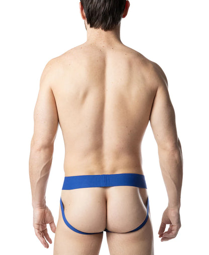 NASTY PIG THIRD BASE JOCKSTRAP - QUARTZ BLUE/ WHITE