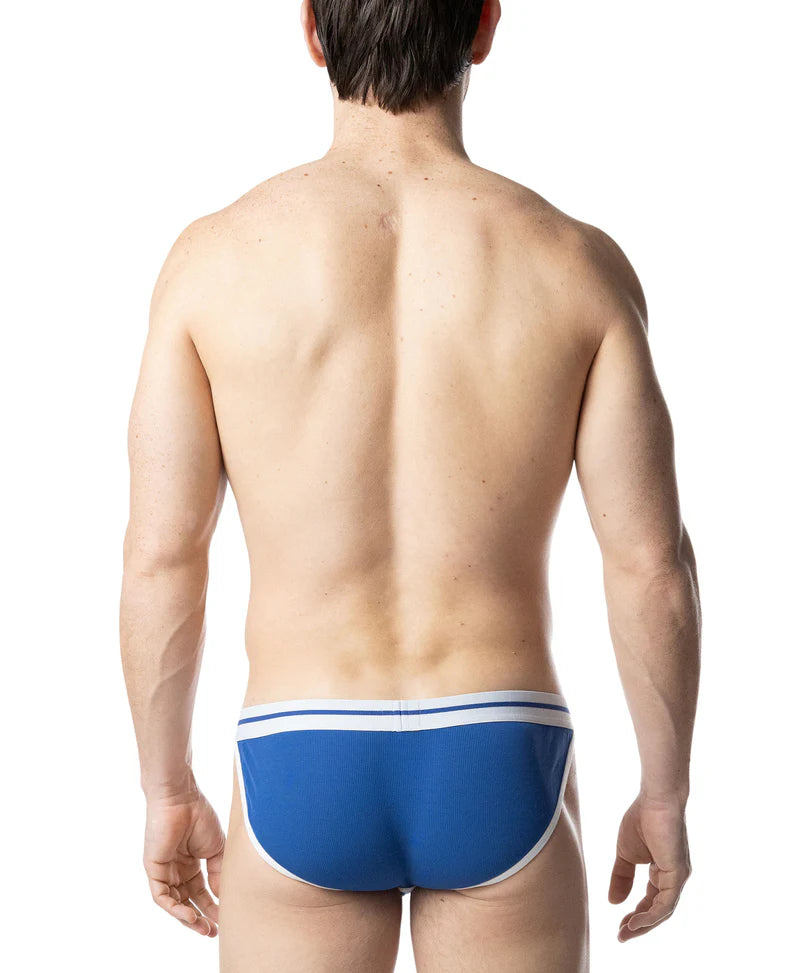 NASTY PIG THIRD BASE SPORT BRIEF - QUARTZ BLUE/ WHITE