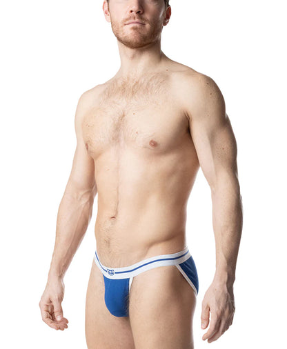 NASTY PIG THIRD BASE SPORT BRIEF - QUARTZ BLUE/ WHITE
