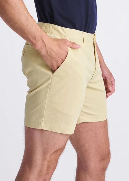 POSTMARC CRINKLE CHINO 6" SHORTS - HUSK