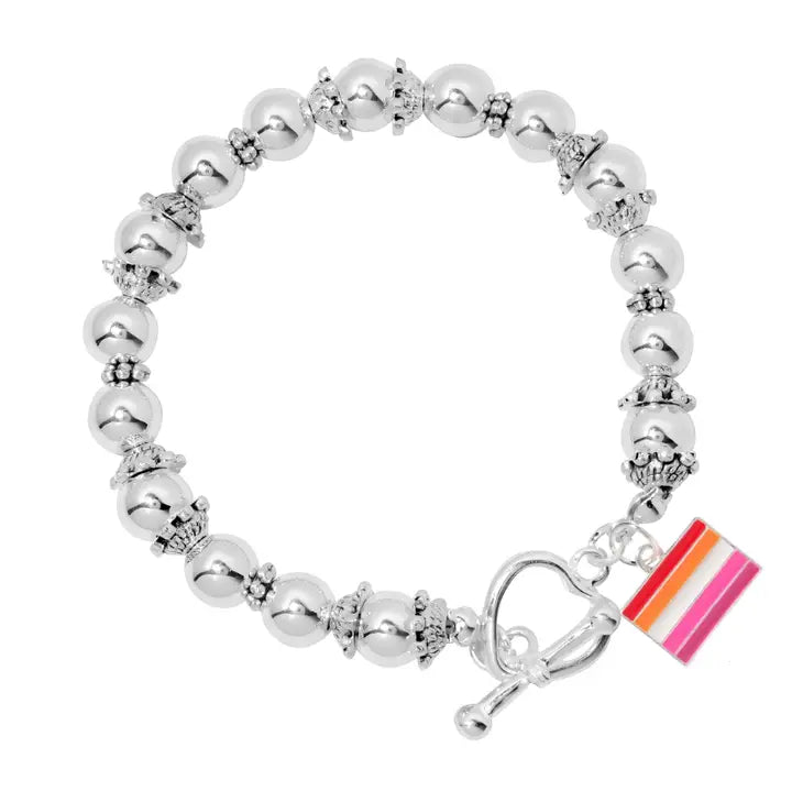 THE AWARENESS COMPANY LESBIAN HEART BRACELET