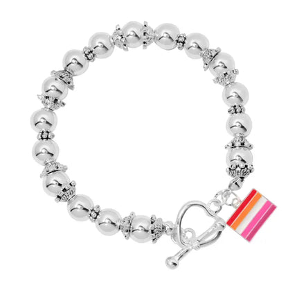 THE AWARENESS COMPANY LESBIAN HEART BRACELET
