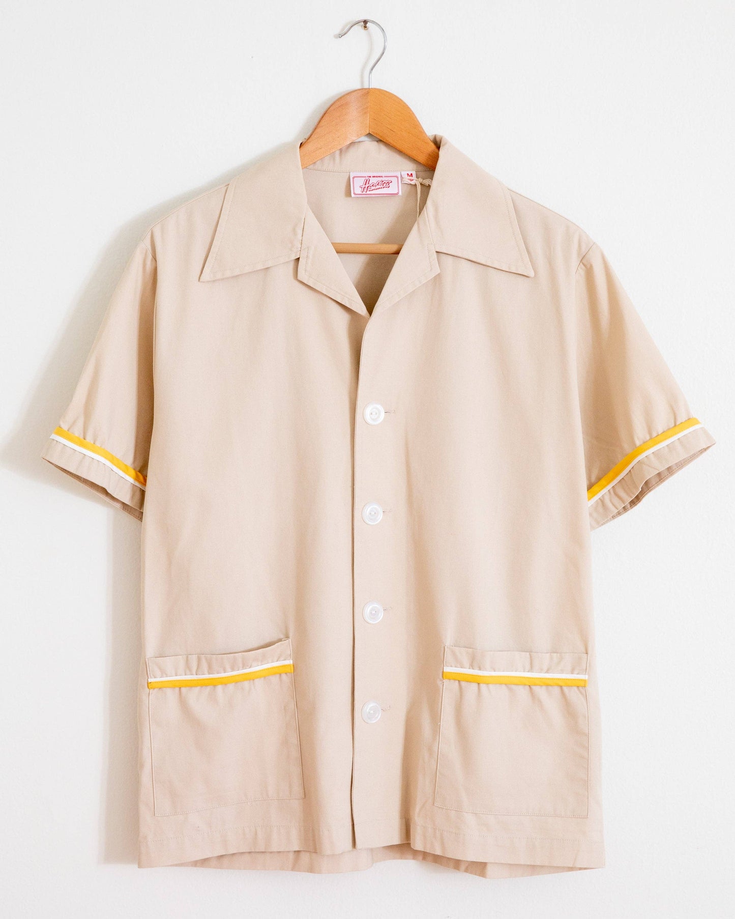 HAMMIES SUMMER CABANA SHIRT - SAND/GOLD/WHITE