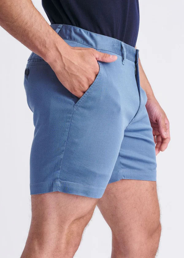 POSTMARC TEXTURED CHINO 6" SHORTS - BLUE FIN