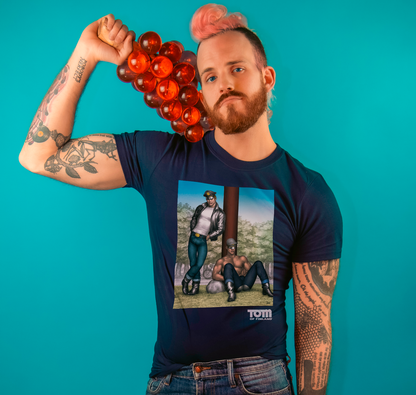 Tom of Finland "REST STOP" T-shirt - Navy