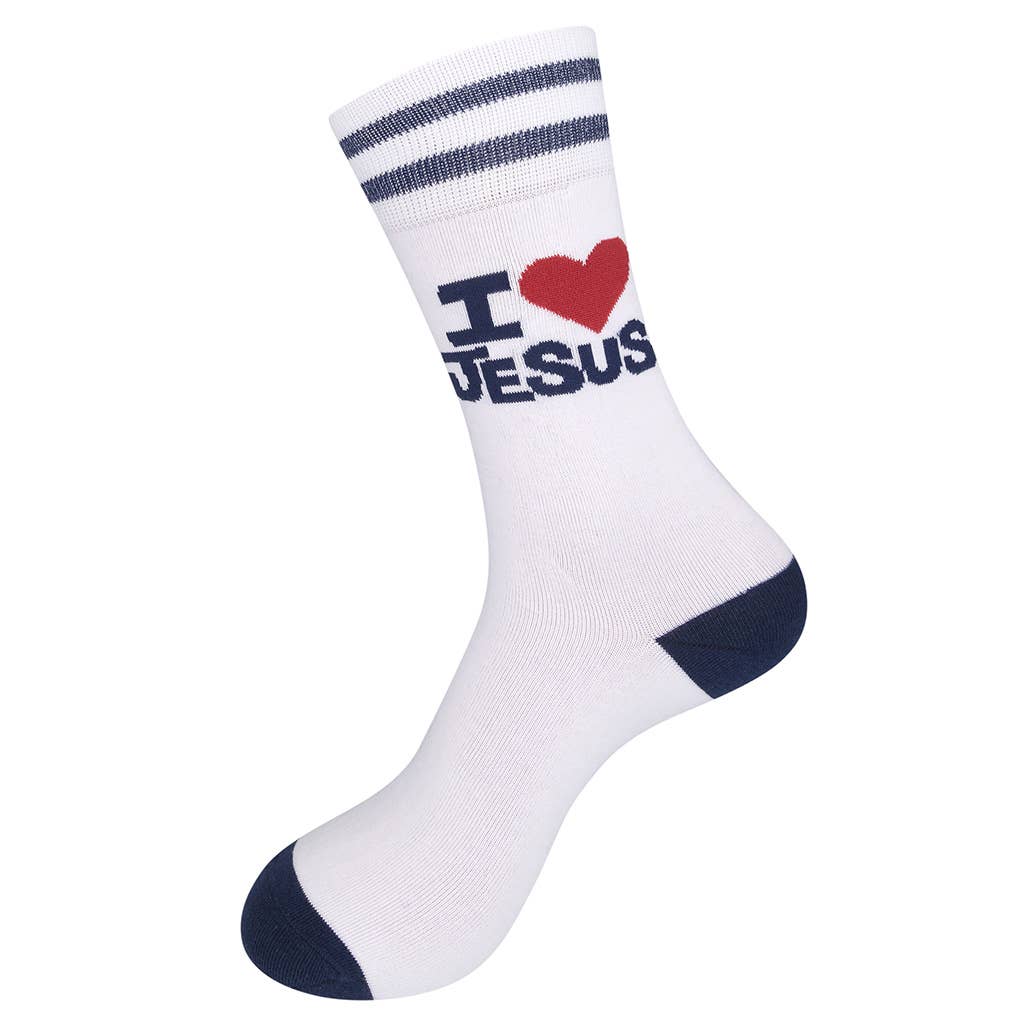 Funatic I Love Jesus (But I Cuss) Socks | Funny