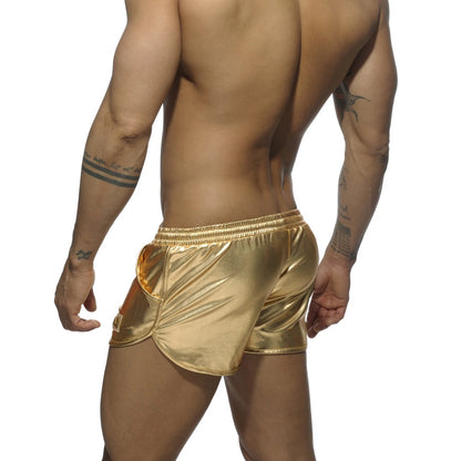ADDICTED METALLIC SHORTS - GOLD