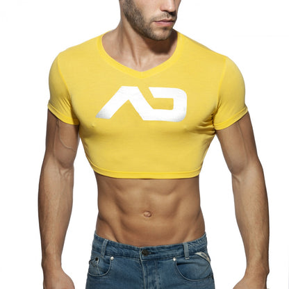ADDICTED AD CROP TOP - YELLOW