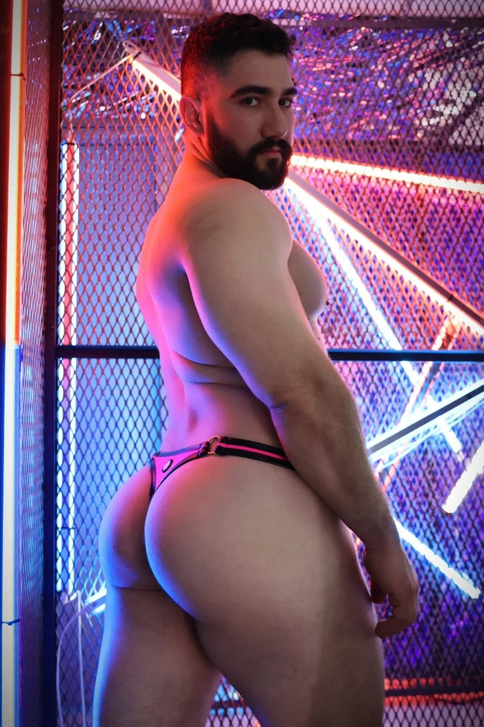 BREEDWELL AFTER DARK THONG - NEON PINK