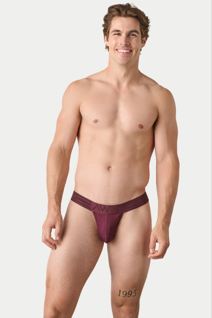 AWRY AXIS THONG - MERLOT
