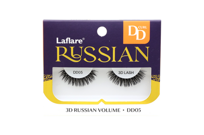 LAFLARE 3D RUSSIAN VOLUME DD CURL HANDMADE LASH