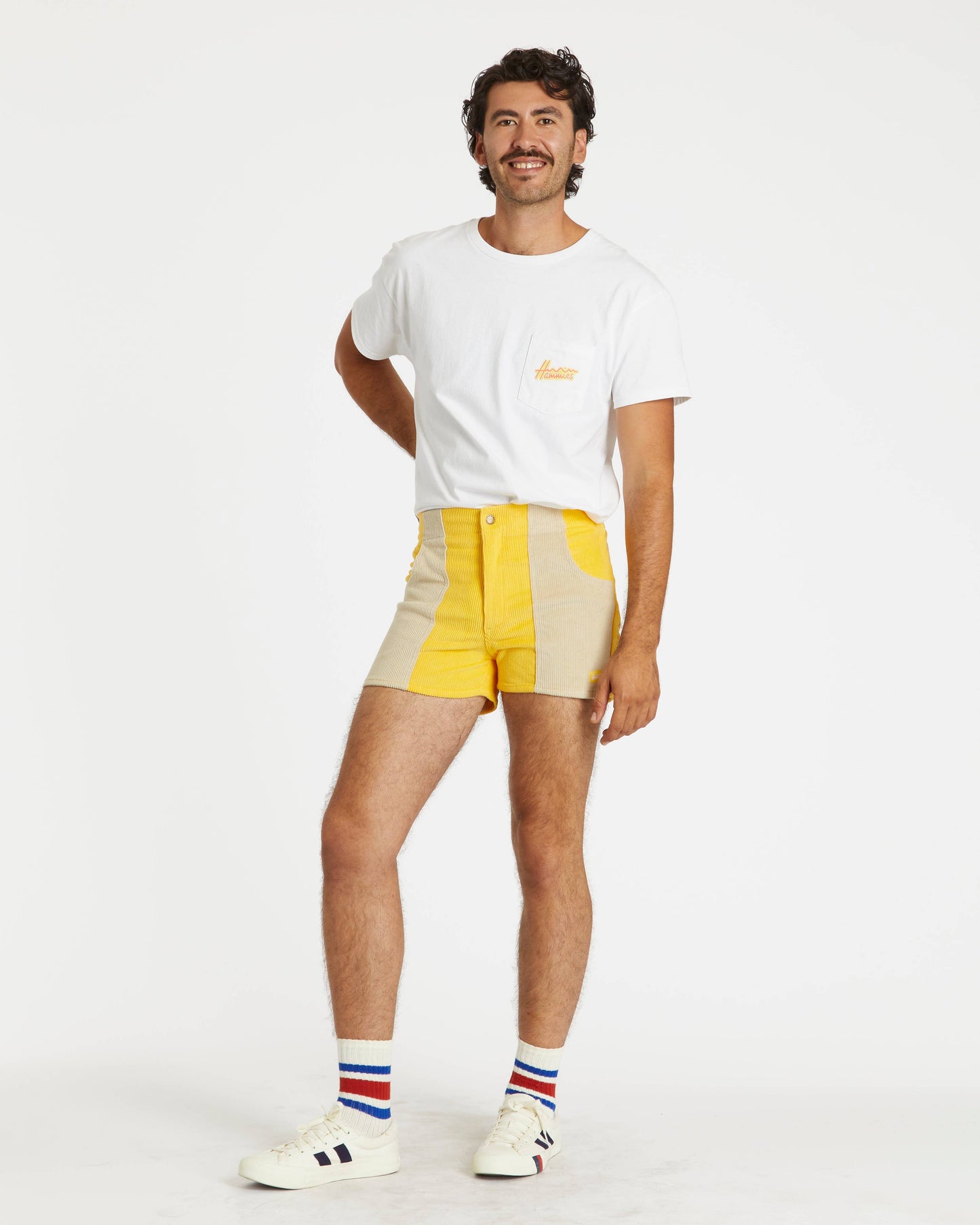 HAMMIES MEN'S SHORTS - YELLOW/SAND