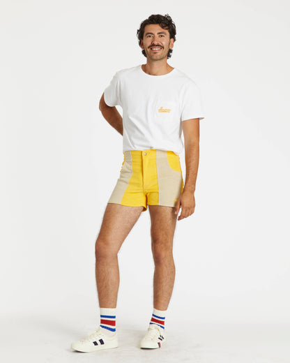 HAMMIES MEN'S SHORTS - YELLOW/SAND