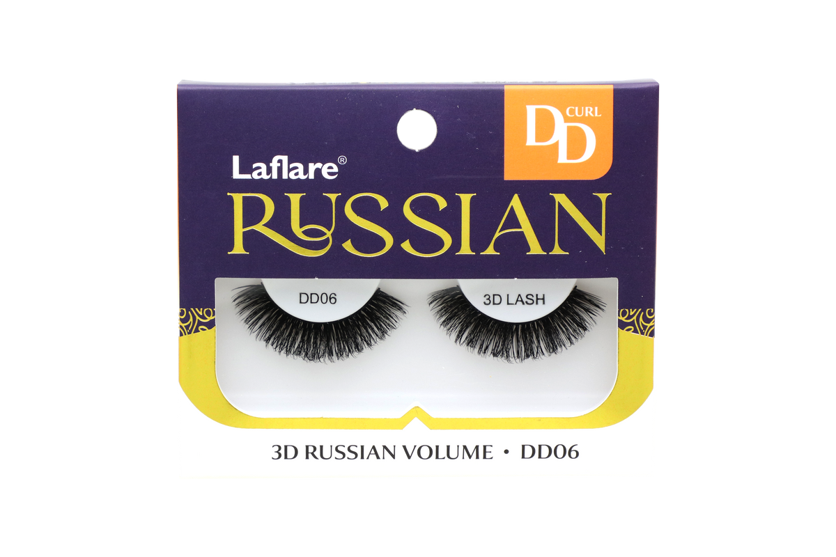 LAFLARE 3D RUSSIAN VOLUME DD CURL HANDMADE LASH