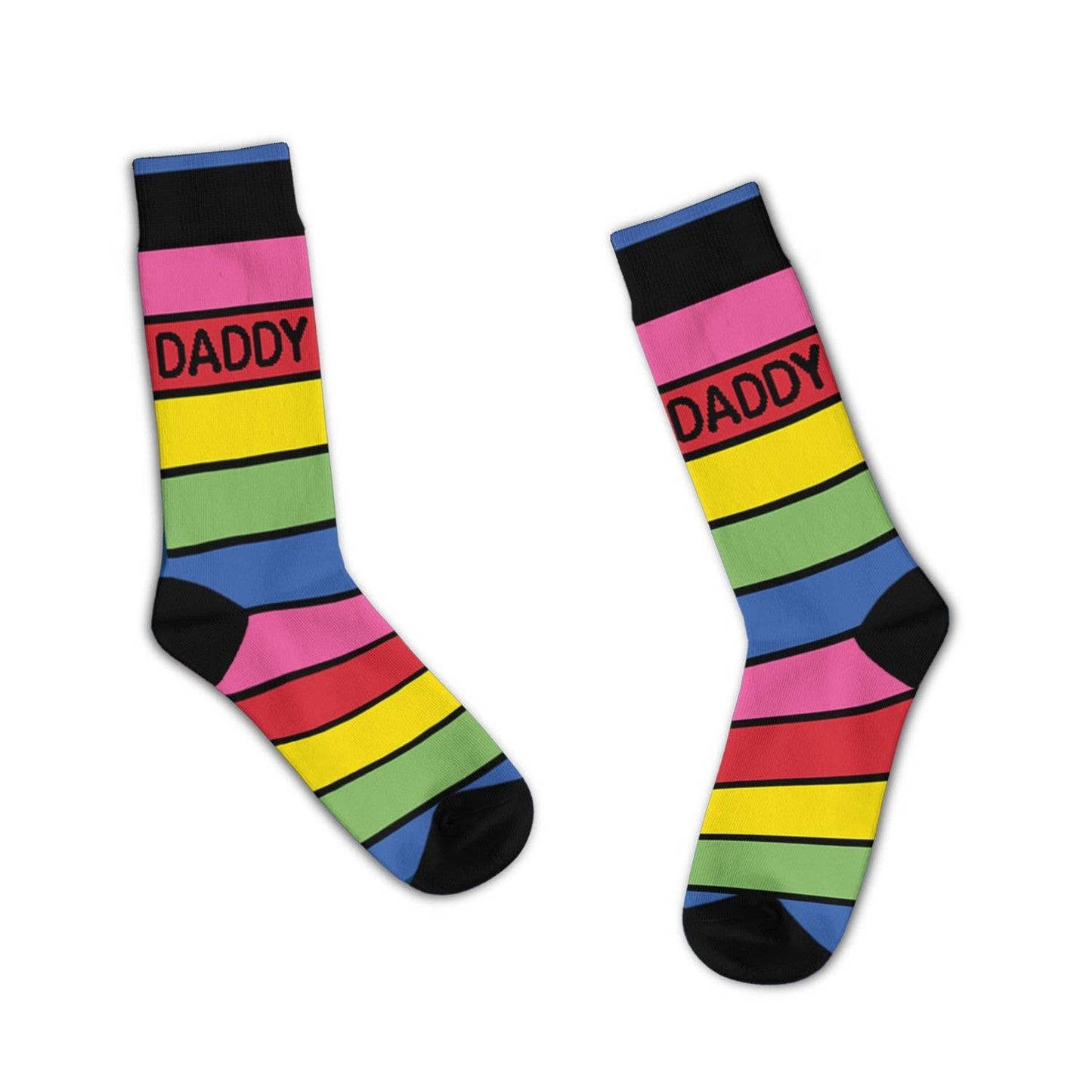 Funatic Daddy Gay Rainbow Socks