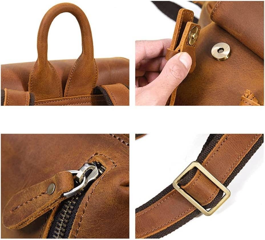 TUZECH VINTAGE BUFF LEATHER LAPTOP BACKPACK