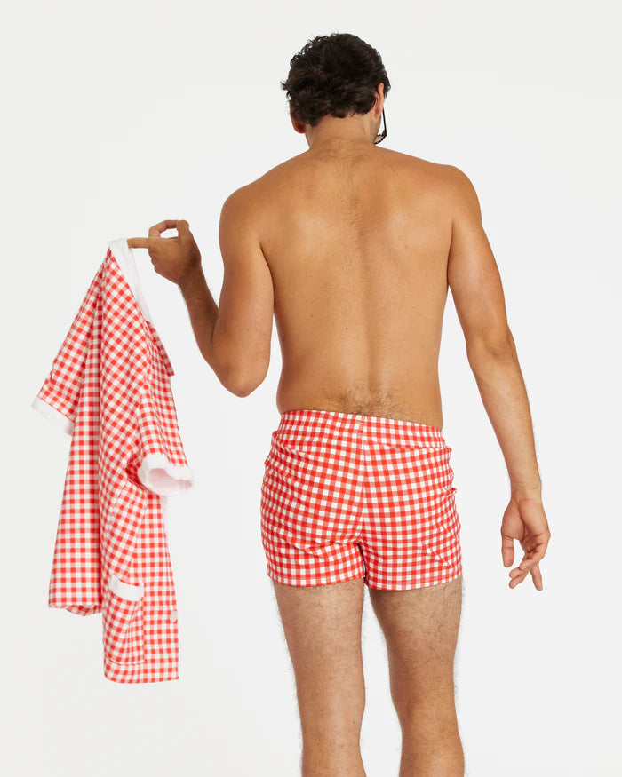 HAMMIES GINGHAM CABANA SHIRT RED