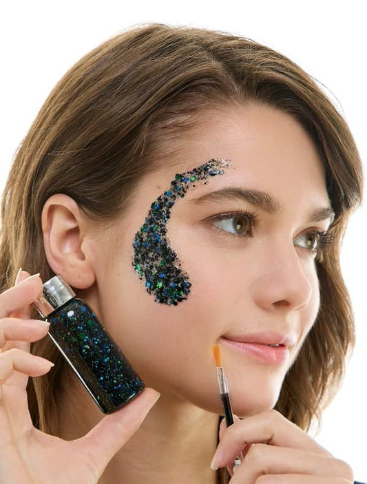 KBW GLOBAL CORP. GLITTER GEL - BLACK