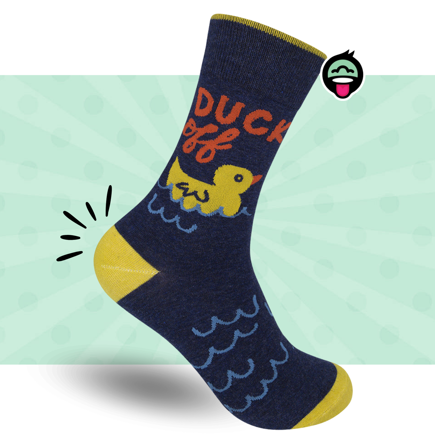 Funatic Duck Off Socks | Animal Socks | Funny Unisex