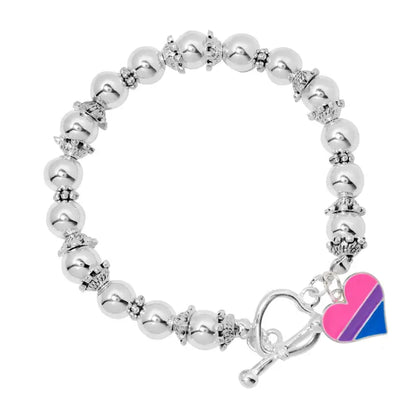THE AWARENESS COMPANY BISEXUAL HEART BRACELET