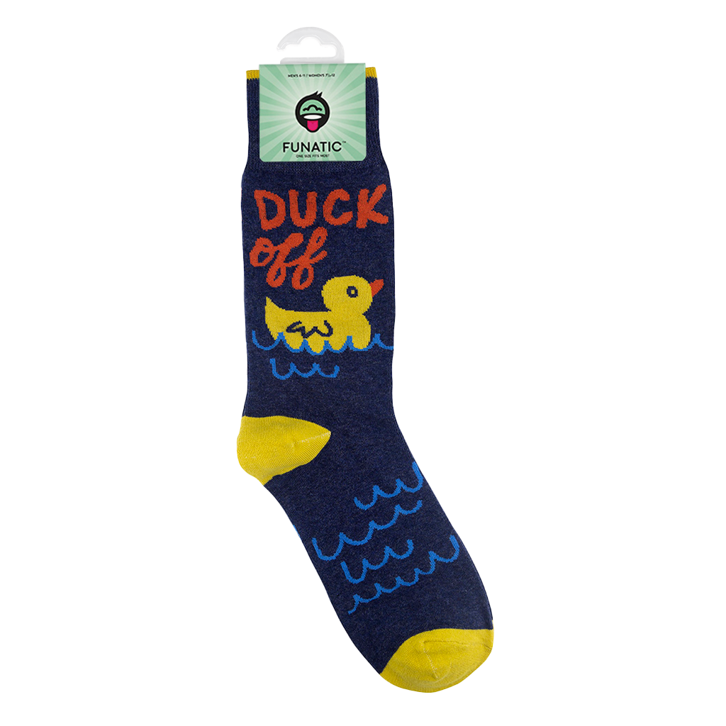 Funatic Duck Off Socks | Animal Socks | Funny Unisex