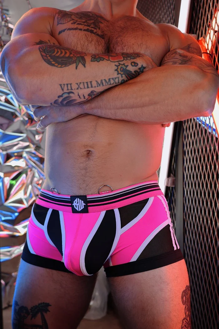 BREEDWELL CIRCUIT BREAKER BOXER BRIEF - NEON PINK