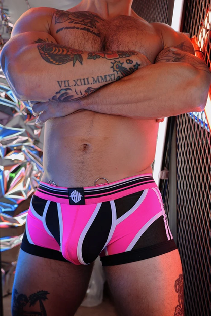 BREEDWELL CIRCUIT BREAKER BOXER BRIEF - NEON PINK