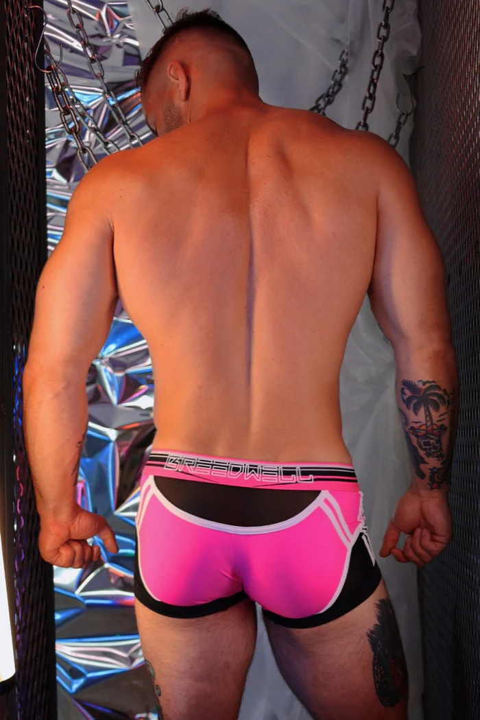 BREEDWELL CIRCUIT BREAKER BOXER BRIEF - NEON PINK