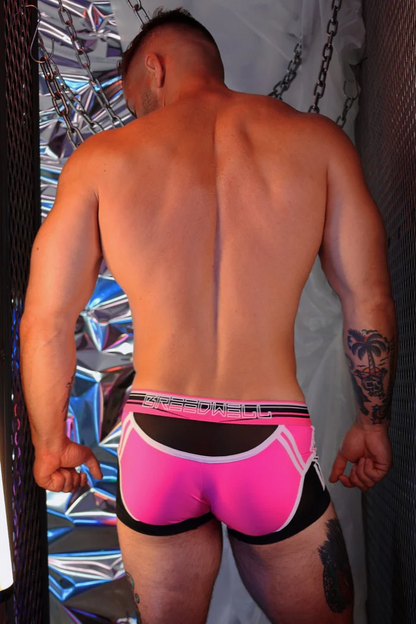 BREEDWELL CIRCUIT BREAKER BOXER BRIEF - NEON PINK