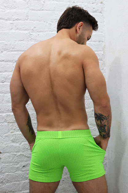 BREEDWELL CRUISER SHORT - NEON GREEN