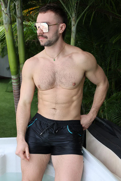 BREEDWELL CRUSIN CLUB SWIM TRUNK - BLACK