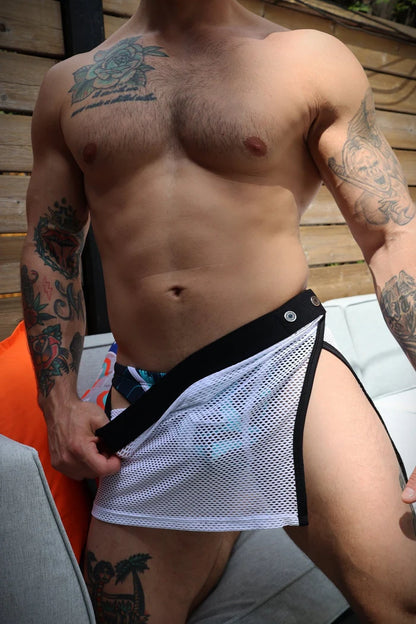 BREEDWELL CRUISIN' CLUB SWIM WRAP - WHITE