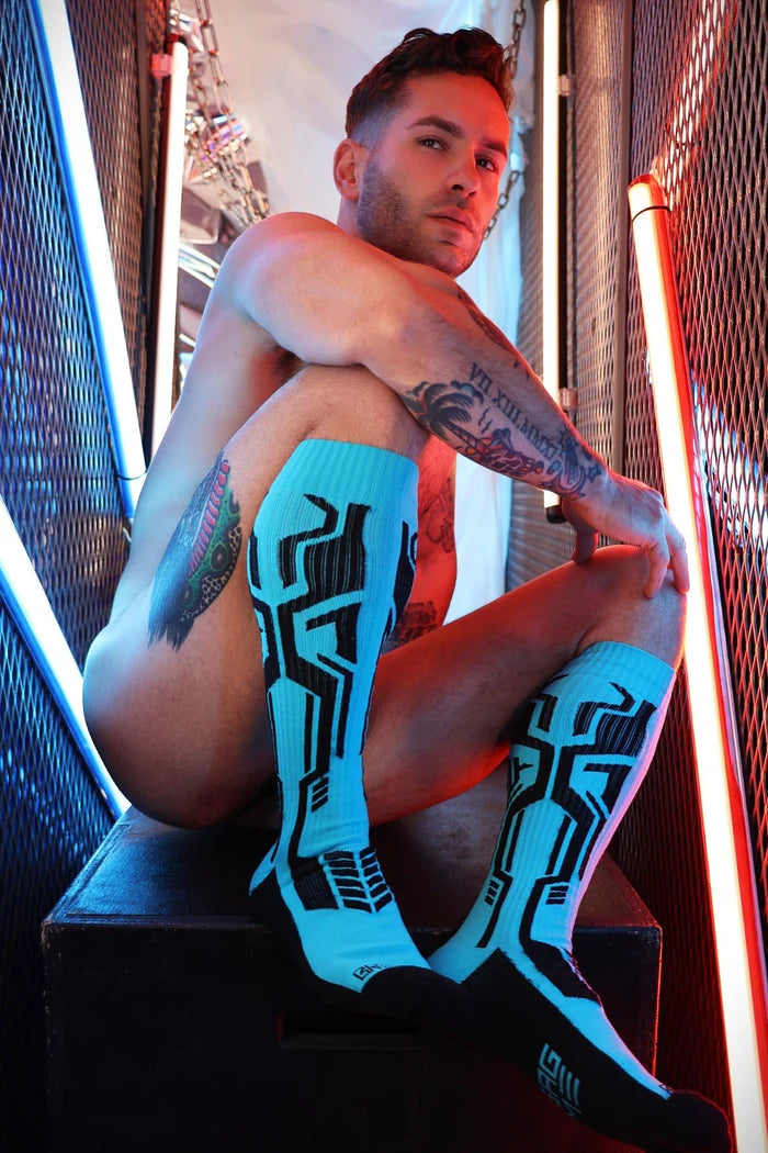 BREEDWELL CYBER SOCKS - AQUA