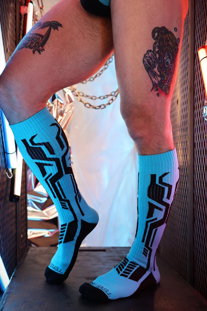 BREEDWELL CYBER SOCKS - AQUA