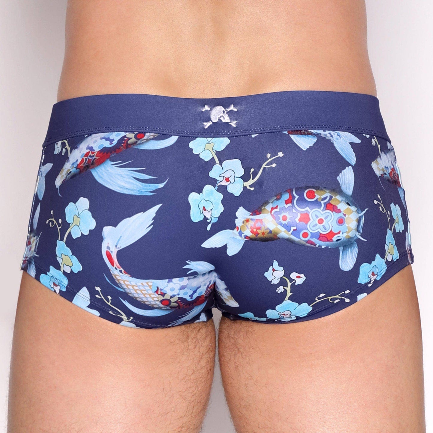 SKULL & BONES KOI BLUE SWIM BRIEF