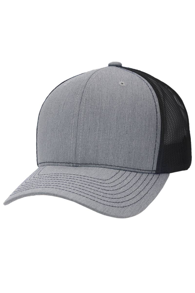 KAMEL 6 PANEL TWILL HAT HEATHER GREY