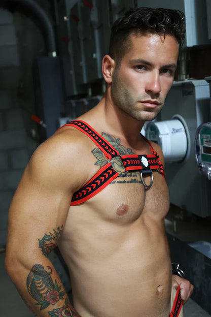 BREEDWELL DADDY'S FAVORITE BULLDOG HARNESS RED