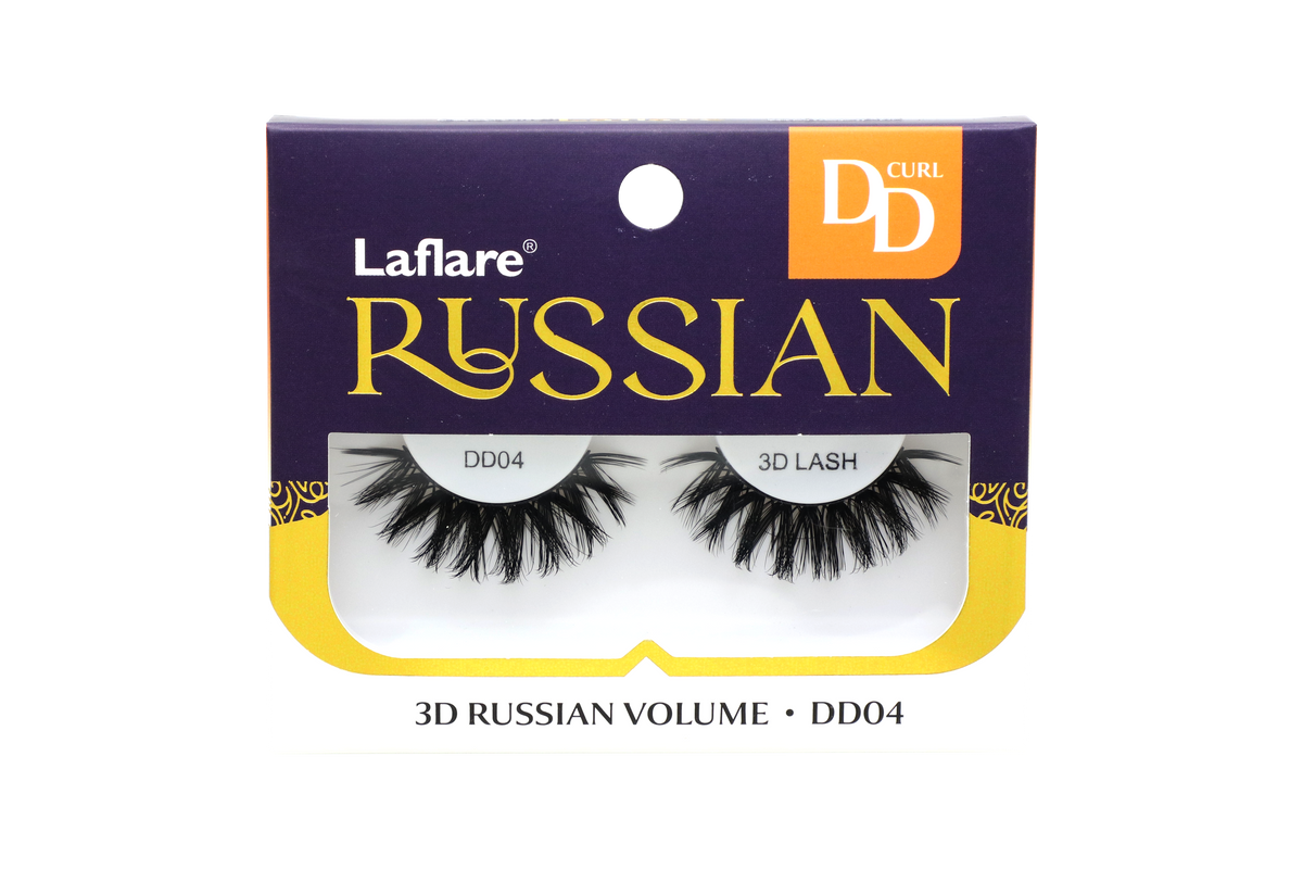 LAFLARE 3D RUSSIAN VOLUME DD CURL HANDMADE LASH