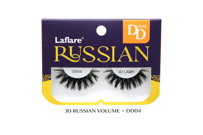 LAFLARE 3D RUSSIAN VOLUME DD CURL HANDMADE LASH