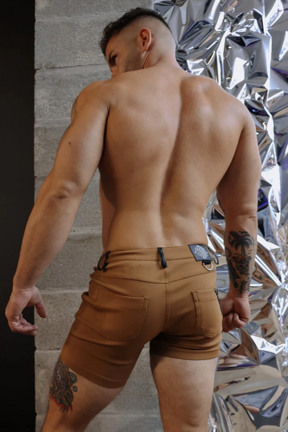 BREEDWELL DOWN LOW SHORTS - DARK KHAKI